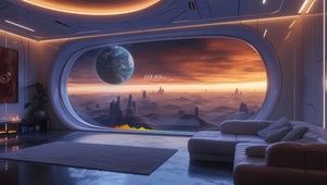 宇宙观光科幻房间