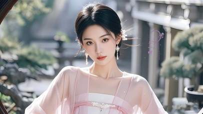 温婉国风古典美女