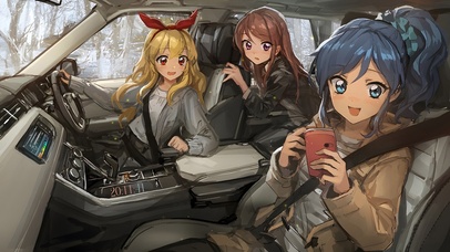 动感汽车与少女