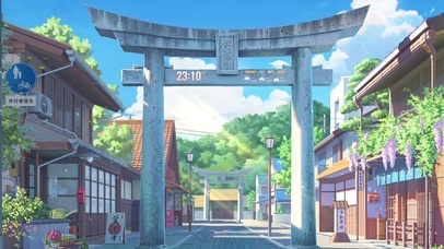 4K唯美绿色护眼治愈日系街道