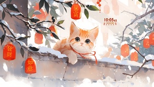 可爱萌宠迎新年