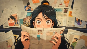 旧漫 海报女孩