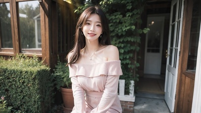 清纯甜美可爱的美女