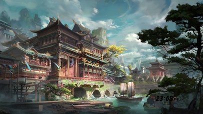 4k唯美古风酒楼