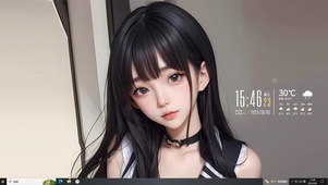 治愈黑发少女