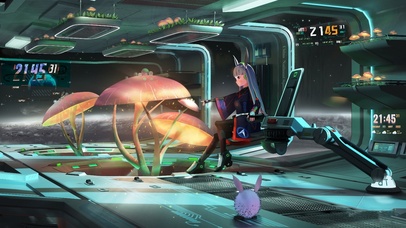 4k 月球飞船上的兔耳少女