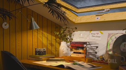 雨天舒适学习环境