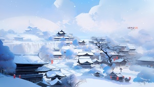 雪中村庄