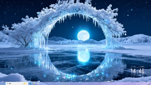 冰湖素月主题
