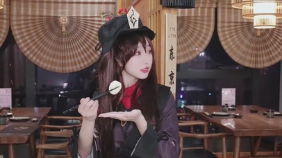 cos可爱胡桃 跳舞