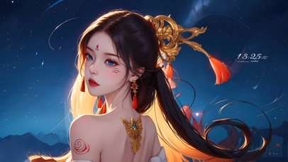 治愈长发古风女生