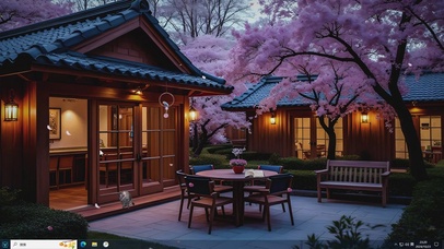 温馨小院-桌面主题