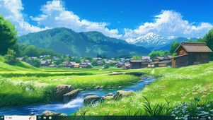 唯美夏日宫崎骏乡村主题