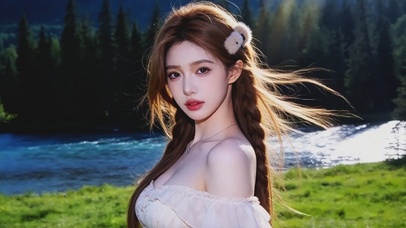 甜美可爱的美女