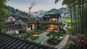 童年的乡村小院