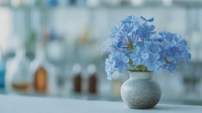 蓝雪花
