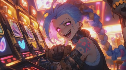 【炫酷4K】游戏厅遇见金克斯