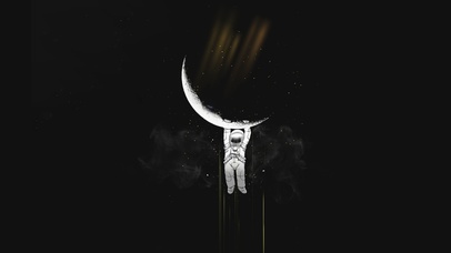 4k 可爱顽皮宇航员