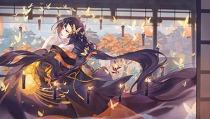 荧光蝴蝶少女