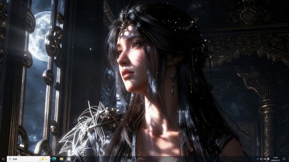 4k黑发黑裙少女