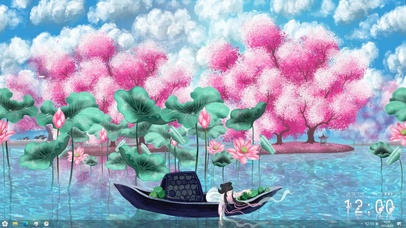 采莲少女（无缝循环含时钟音频）