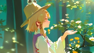 唯美森林少女