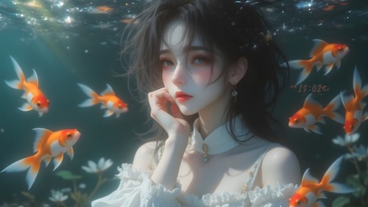 唯美水下女孩