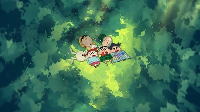 清新护眼森林~午后晒太阳的小新