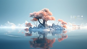 湖中轻松岛屿
