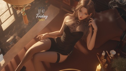 慵来妆面红生晕，笑向檀郎唤翠翘