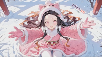 雪地里的祢豆子