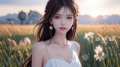 4K小清新夏日阳光少女