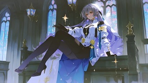 布洛妮娅-教堂黑丝美女