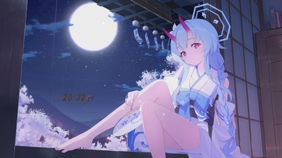 4K月光长腿美少女