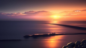 夕日