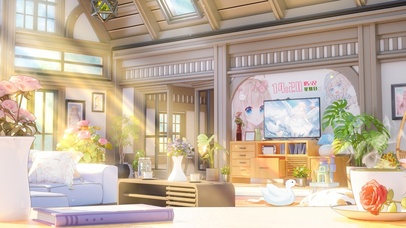 4K唯美治愈日系动漫房间