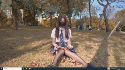 性感黑丝JK大长腿 美女