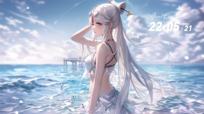 雪墨壁纸丨凝光丨夏日海滩丨