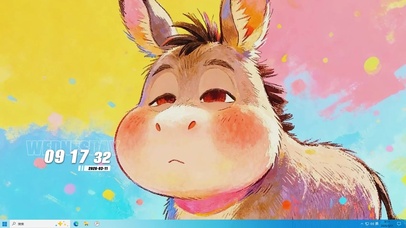 可爱萌宠马桌面主题