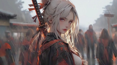 雨中女侠，江湖再见