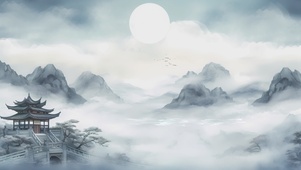唯美水墨画