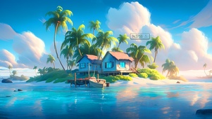 治愈海岛小屋
