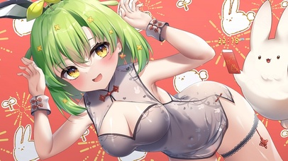 兔年旗袍美少女