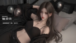清纯长发美女
