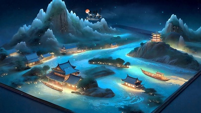 江月流辉-锦舟夜泛