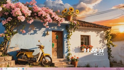 夕阳景色桌面主题