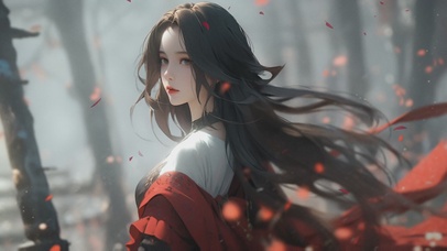 【唯美】清纯文艺古风汉服美女