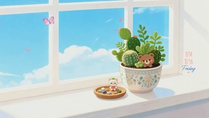 窗台的治愈角落