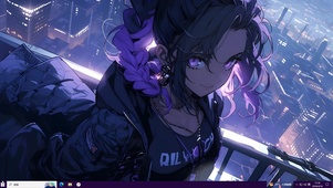 紫色少女