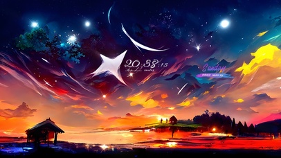 唯美星空治愈风景